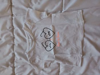 Tee shirt fille 6 mois tex