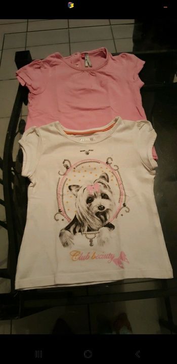 Lot de 2 t-shirts MC fille 👧