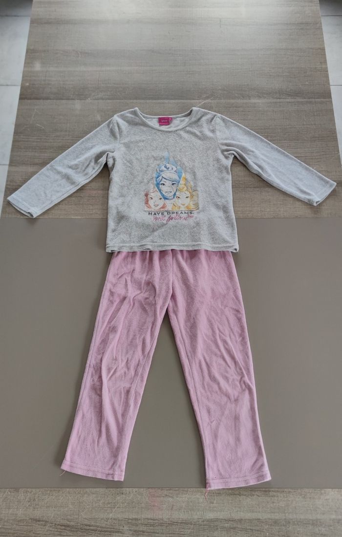 Pyjama Disney fille 6 ans gris et rose – bon état