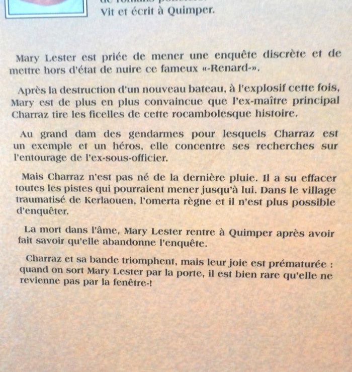 UNE ENQUETE DE MARY LESTER N°23 LE RENARD DES GREVES T2 de Jean FAILLER - photo numéro 2