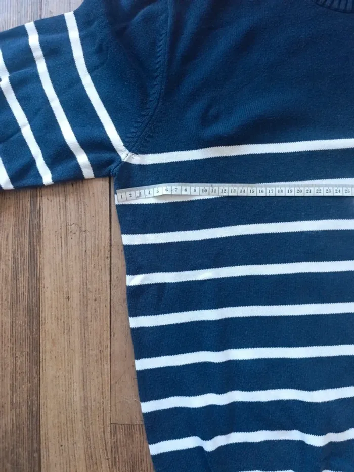 Pull a rayures tommy Hilfiger bleu Taille M - photo numéro 8