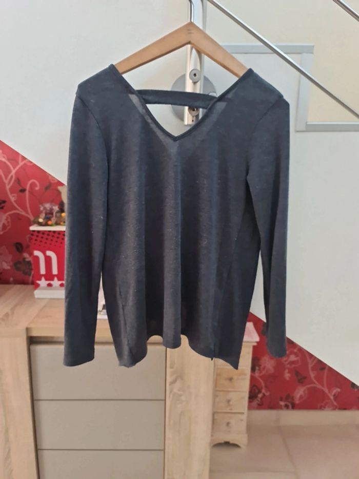 Pull col V Mim taille 40 - photo numéro 4