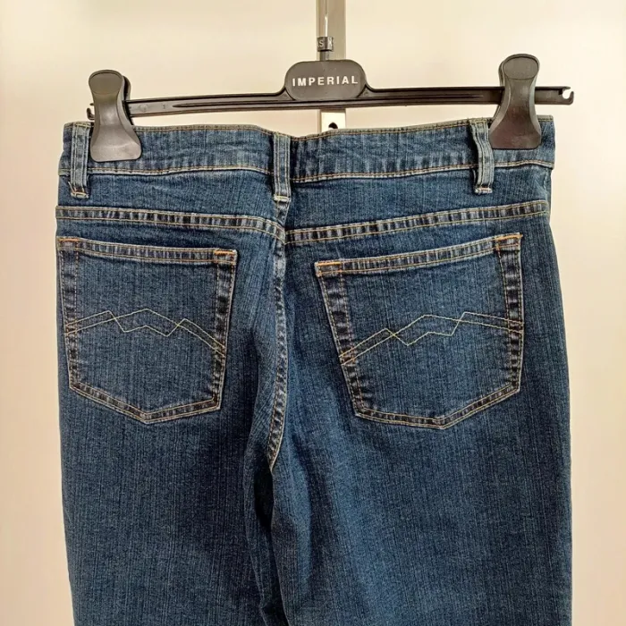 Jean bleu foncé coupe droite – Yessica – Taille 38 A722 - photo numéro 6