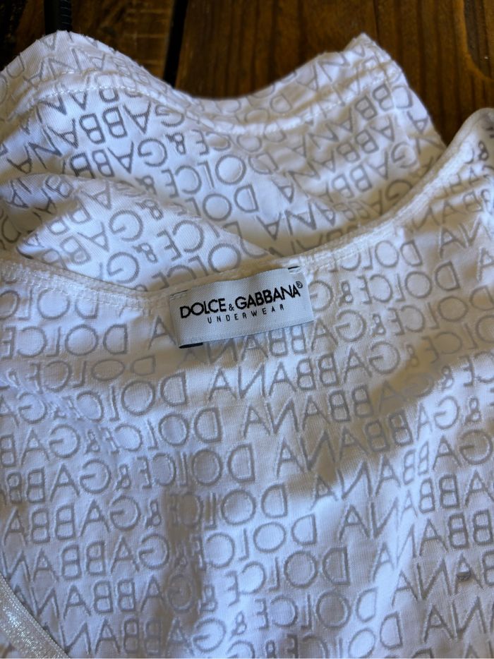 Haut Dolce & Gabbana logo all-over – Taille XS - photo numéro 4