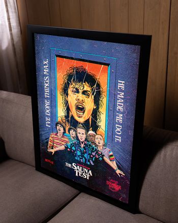 Poster Stranger Things - The Sauna Test - Saison 3