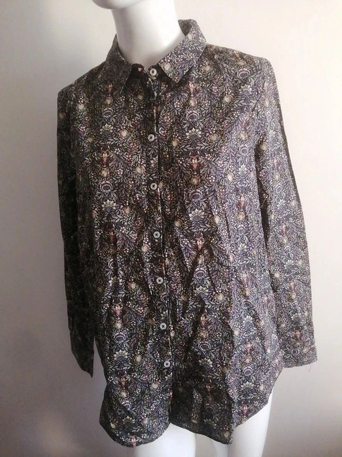 chemise Zara bleu taille 44