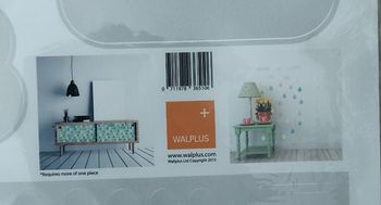 Stickers gouttes d'eaux et nuages walplus (pour décorer un mur ou bien un meuble)