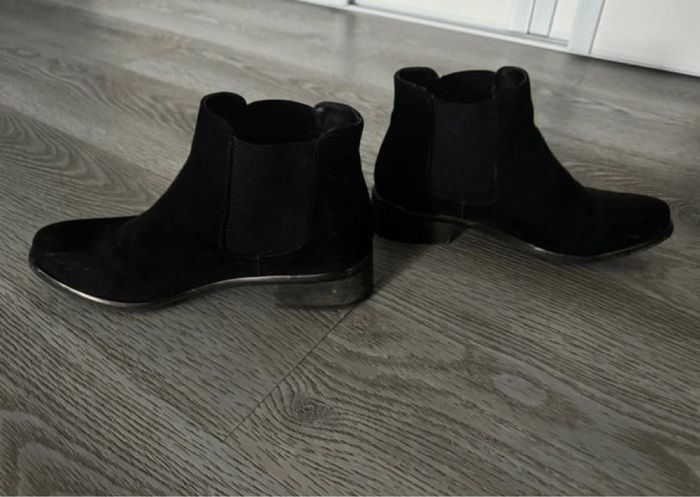 Bottines en daim noires - photo numéro 2