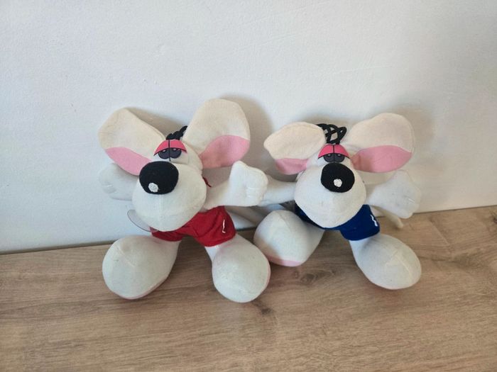 Lot de 2 peluches Diddl et Diddlina