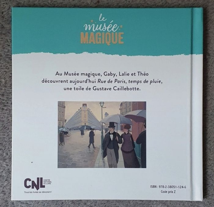 Roman pour enfants "Rue de Paris, Temps de Pluie" - Collection Le Musée Magique (4-6 ans) / Hachette - photo numéro 2