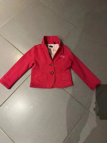Veste à 2 boutons avec 2 poches - Ikks - Do small things with great love - Rose - 3 ans