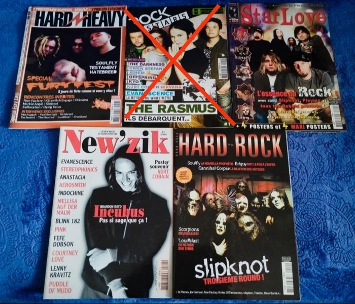 Lot 5 Magazines 2004 Métal Musique Hard Rock New Zik Hard'n Heavy Rock Stars - photo numéro 3
