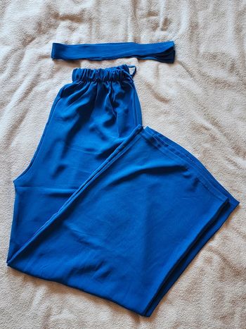 Pantalon à jambes larges / palazzo bleu roi TU 36/40