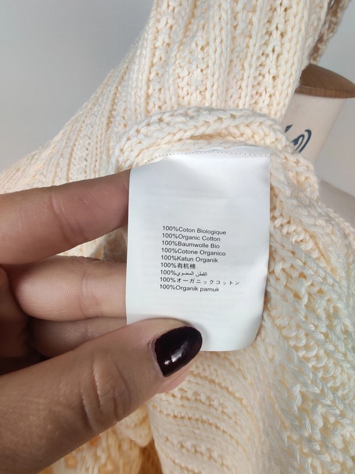 Robe sans manches crochet crème - Galeries Lafayette - M - photo numéro 5