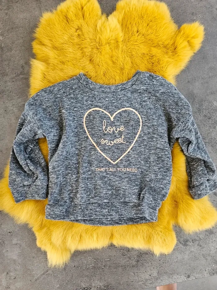 Pull gris chiné
