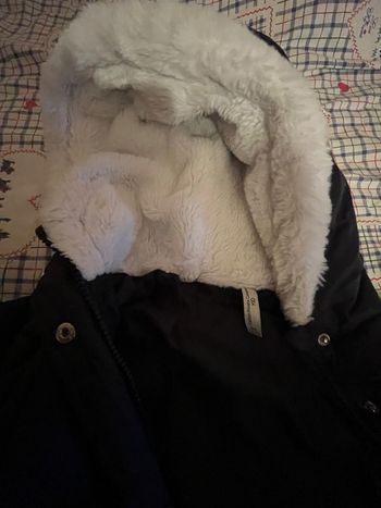 Blouson noir fourré