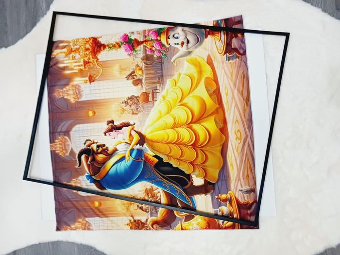 Decoration murale Impression sur toile tissus 70x70 neuf à encadrer - photo numéro 2