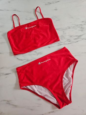 Champion bikini 2 pièces rouge taille M
