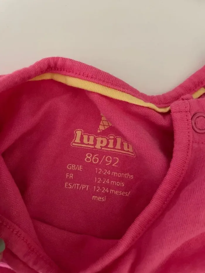 T-shirt rose lupilu taille 80/92 - photo numéro 2