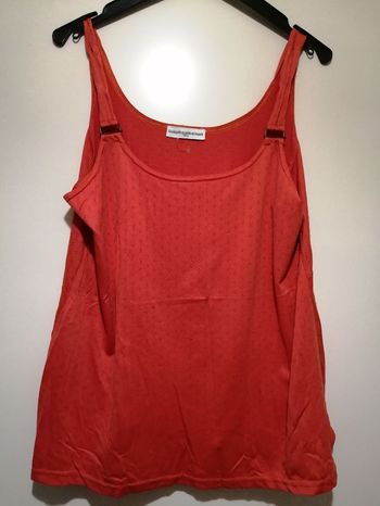 Débardeur Vintage Quarante-quatre Soixante Rouge corail. Taille 46/48.
