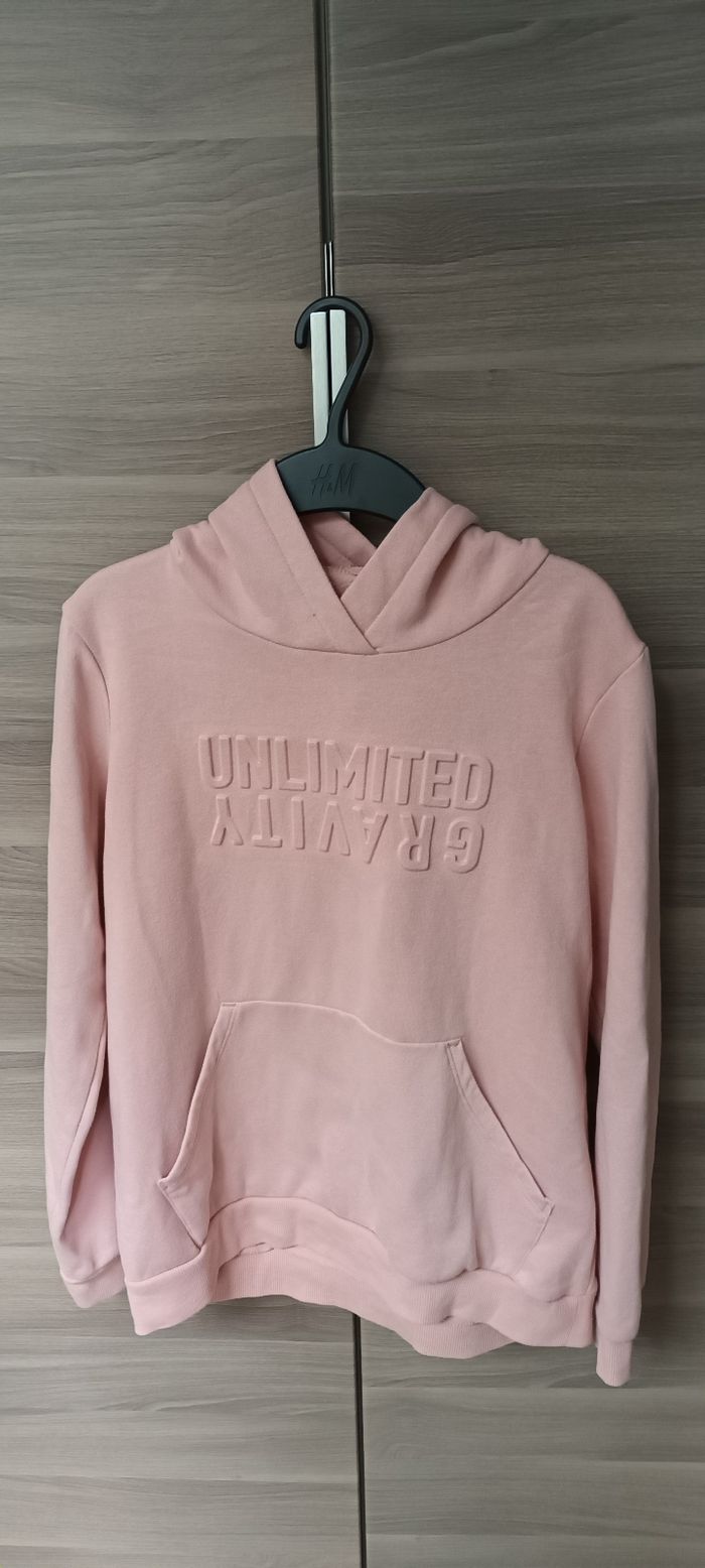 Sweat à Capuche rose - photo numéro 2