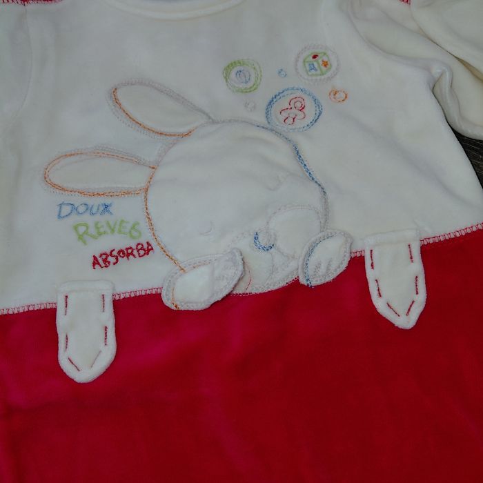 Absorba- pyjama coton velours 12 mois - photo numéro 3