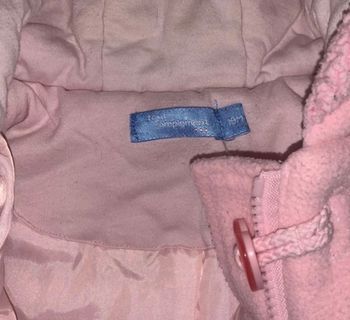Combinaison polaire épaisse rose 18 mois marque TOUT SIMPLEMENT