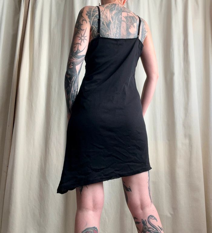 Robe midi perles sequins Goth Coquette vintage 90s - Taille M/L - photo numéro 3