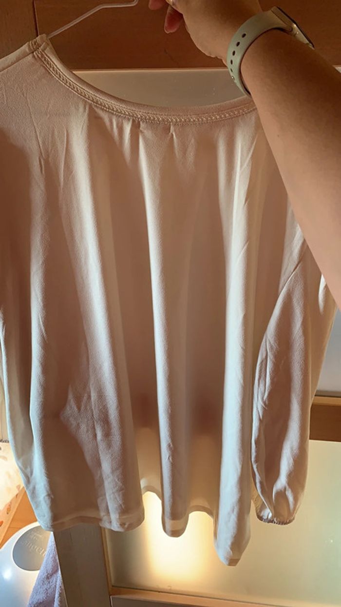 Haut manche 3/4 fluide transparent taille XL marque Gémo - photo numéro 6