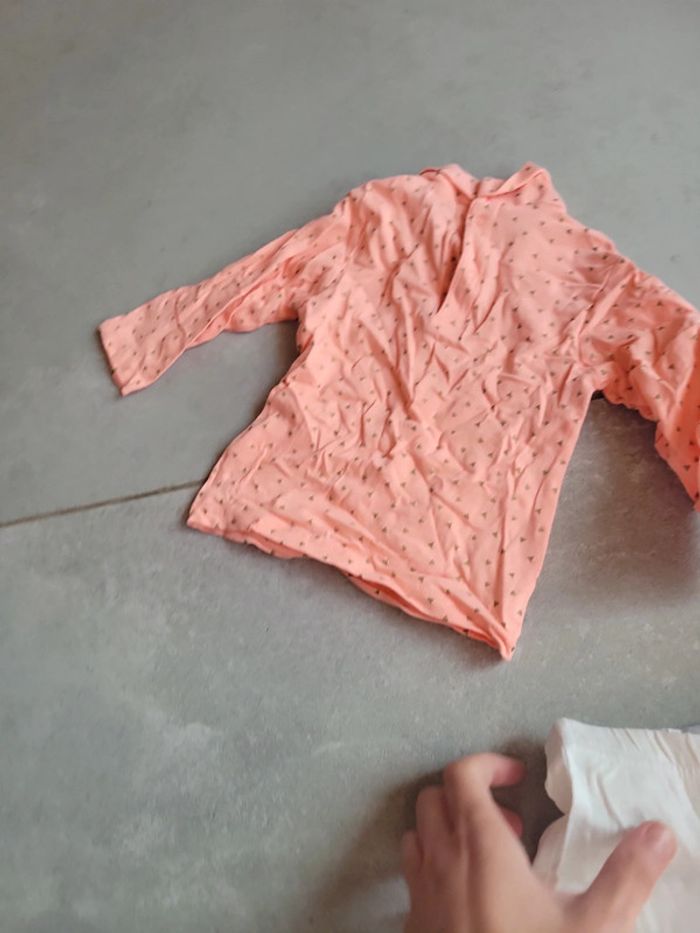 Lot ensemble bébé fille 6 9 mois manche longue pantalon haut - photo numéro 9