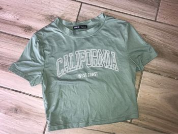 Tee-shirts Crop top vert shein XS