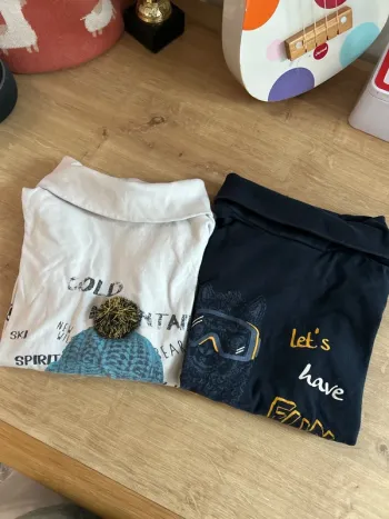 Lot T-shirt mL col roulé