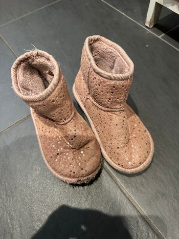 Bottine fourrée rose