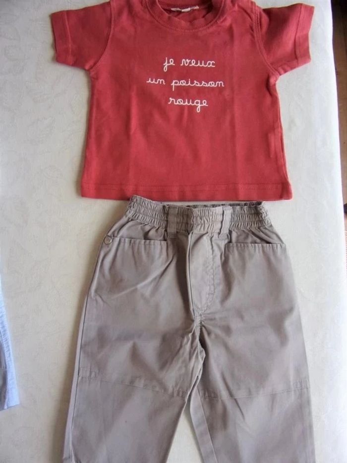 Lot 3 ensembles - garçon 6 mois - photo numéro 4