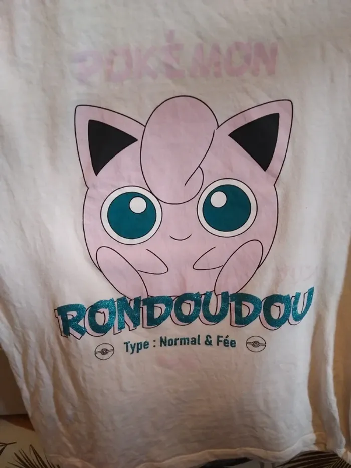 T shirt 12ans pokémon rondoudou - photo numéro 2
