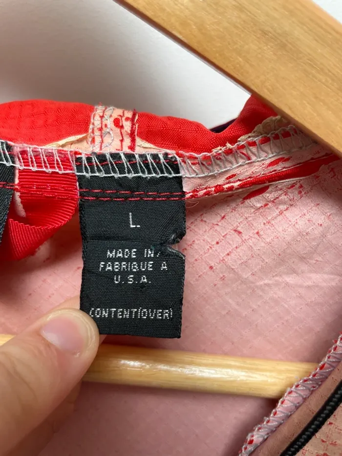 Veste à capuche vintage Patagonia homme L rouge 1/4 zip années 90 Made in USA 🇺🇸 - photo numéro 5