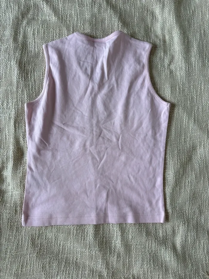 Débardeur esprit rose taille L - photo numéro 2