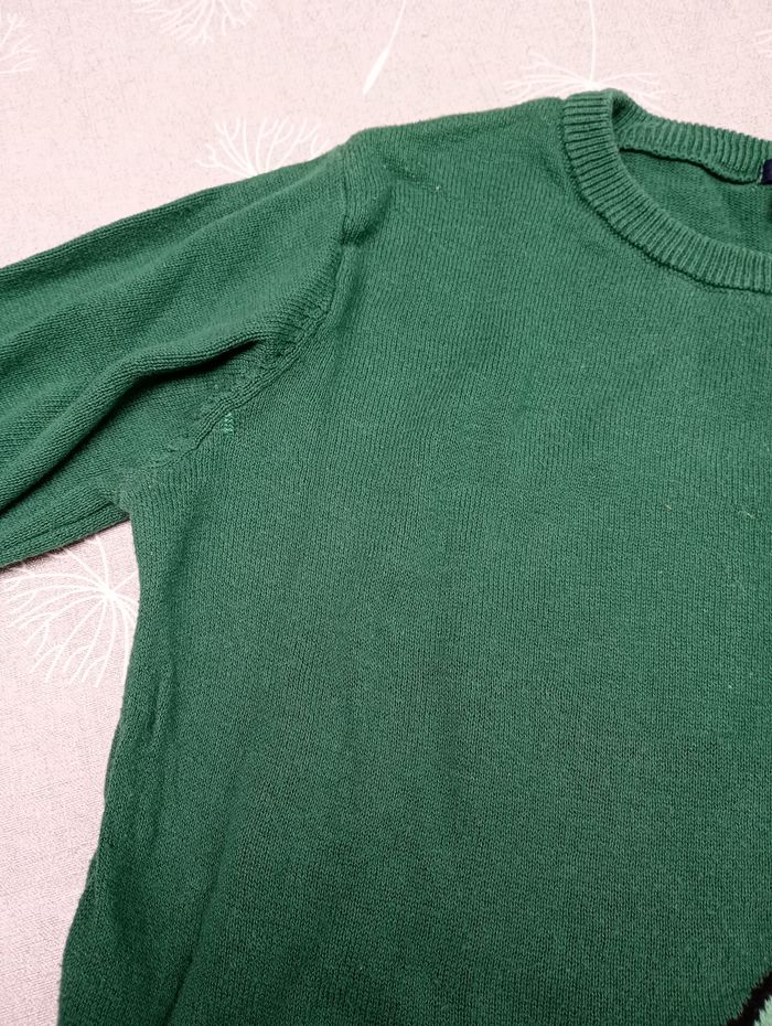 Pull vert dinosaure - photo numéro 3