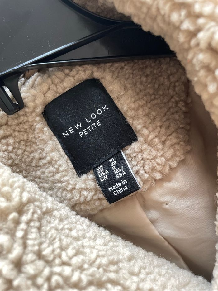 Manteau en faux mouton New Look – Taille 38 – Parfait pour les petites (160 cm) - photo numéro 2