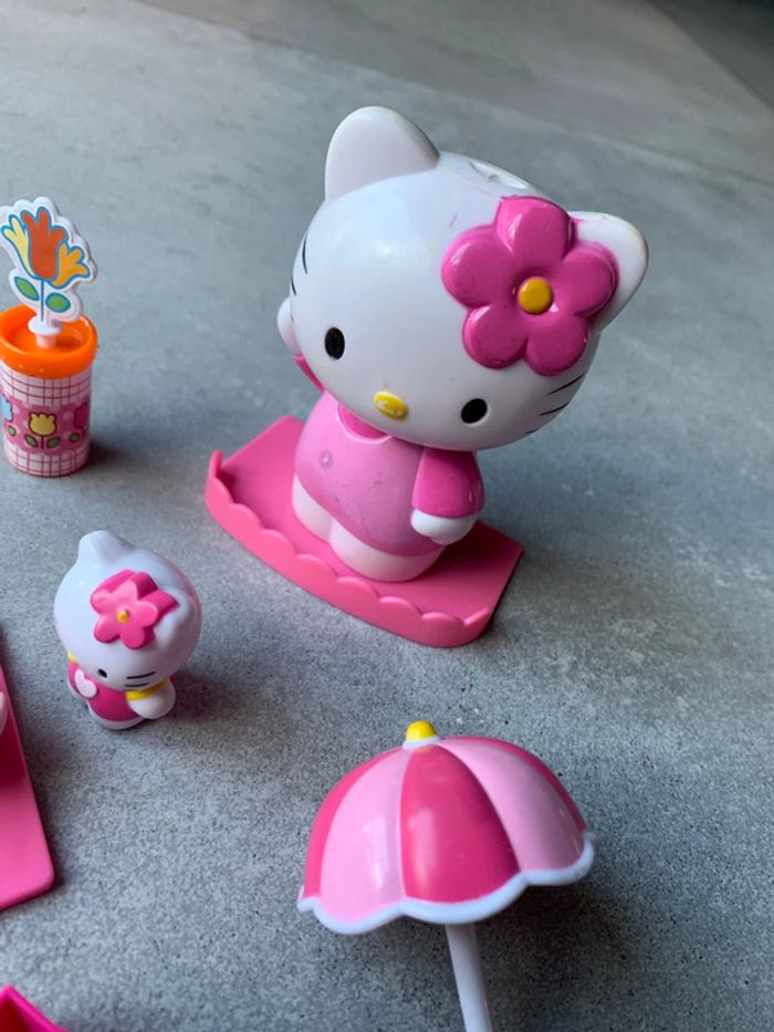 Lot hello kitty maman et fille valise parasol fleur élastique cheveux - photo numéro 5