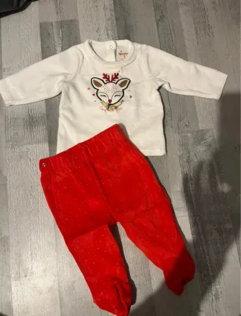 Ensemble pyjama 2 pièces Noël 6 mois
