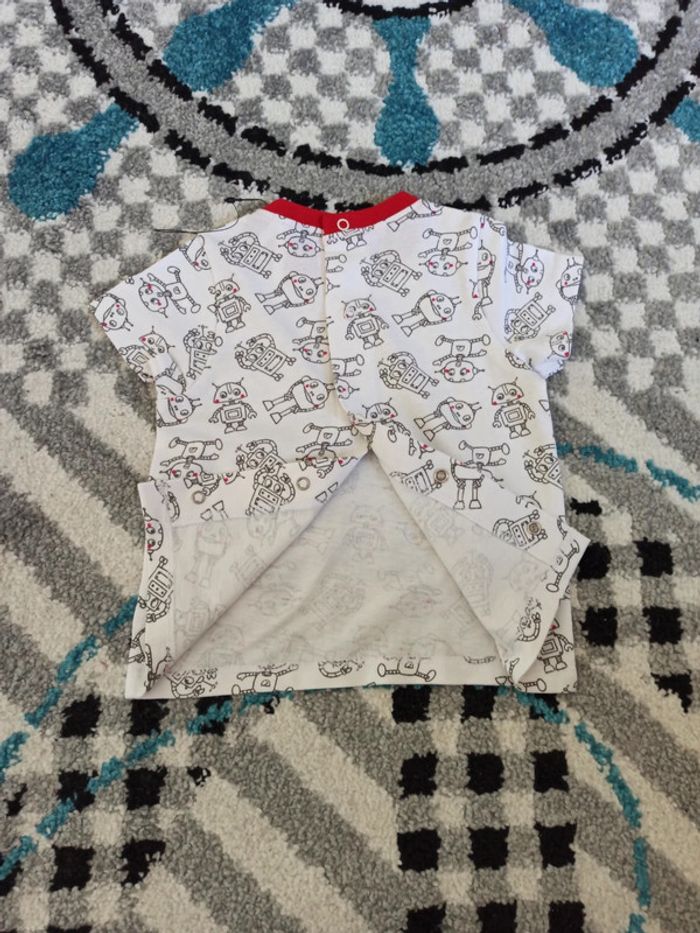 Lot 3 t-shirt manches courtes NEUFS - 6 mois - photo numéro 4