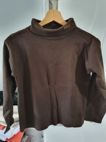 Col roulé marron