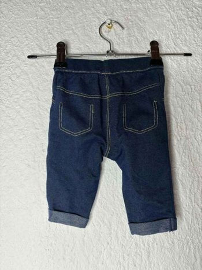 Jeggings bébé Tex Baby - Bleu Indigo - 3 mois - photo numéro 2