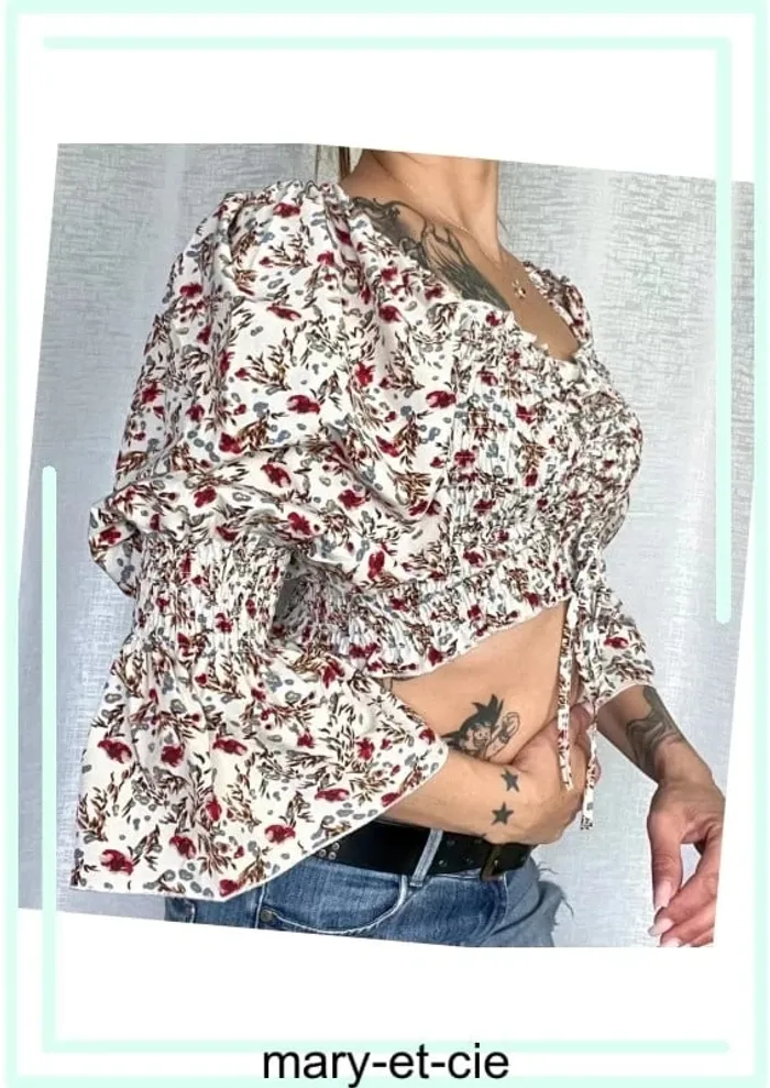 SOLDE - Top peplum taille unique - photo numéro 2