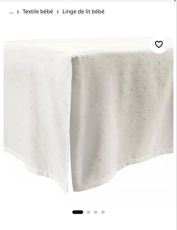 Jupe de lit bébé 