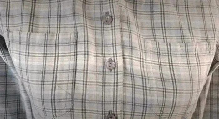 Chemise manches longues à carreaux grise Etam taille 36 - photo numéro 3