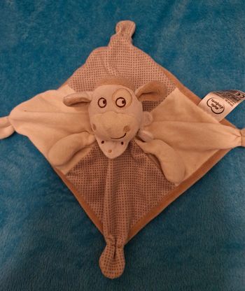 Doudou mouton carré beige
