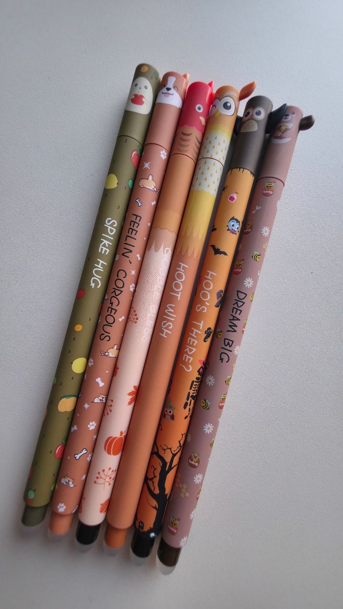 Lot de 6 stylos collection animaux kawaii - photo numéro 2