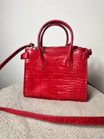 Sac à main rouge mango Bordeaux